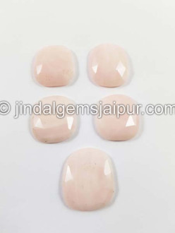 Pink Opal Rose Cut Slices